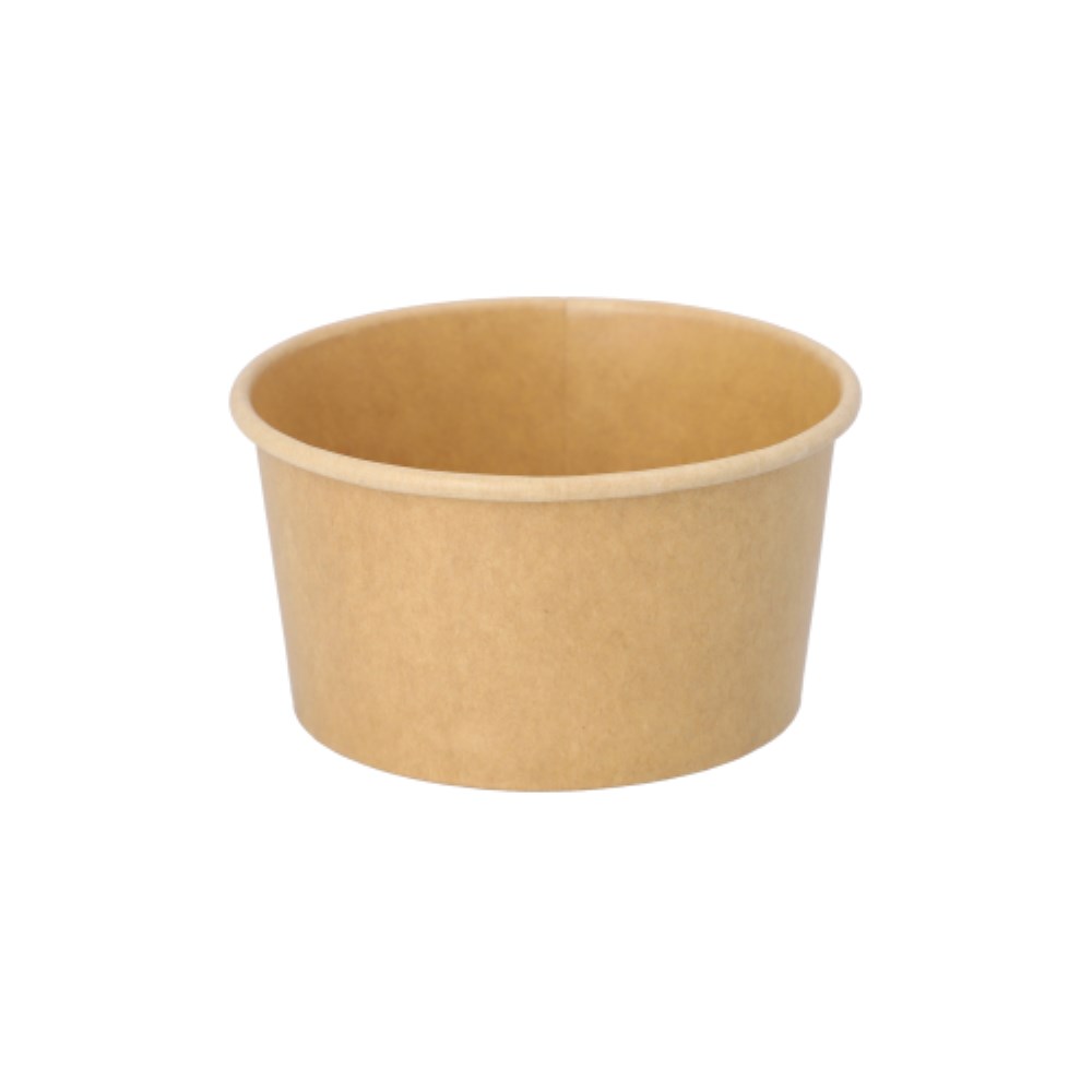 50 Eisbecher, Pappe 200 ml Ø 9,2 cm · 5 cm braun