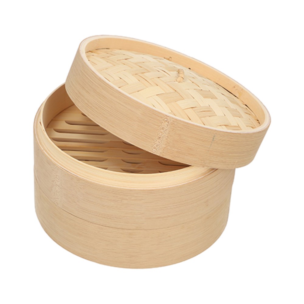 Dampfgarer Bambus "ASIA" Ø 18 cm · 13,5 cm 3-teilig