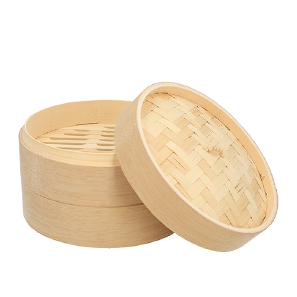 Dampfgarer Bambus "ASIA" Ø 21 cm · 13,5 cm 3-teilig