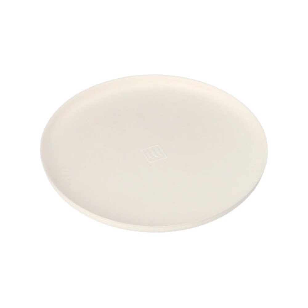 6 Teller Zuckerrohr "pure" rund Ø 16 cm · 1 cm weiss "Cella"