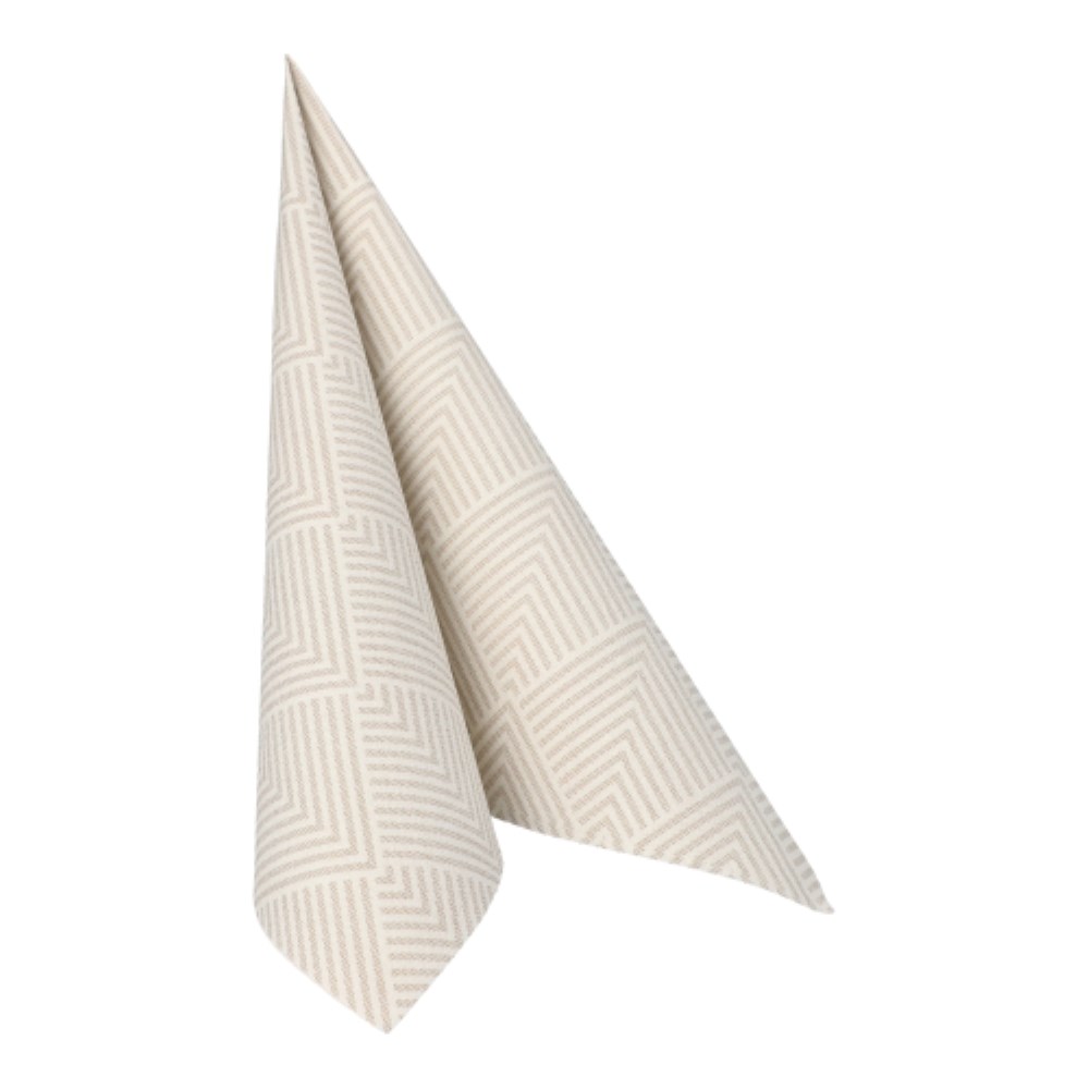50 Servietten "ROYAL Collection" 1/4-Falz 40 cm x 40 cm champagner "Elegance"