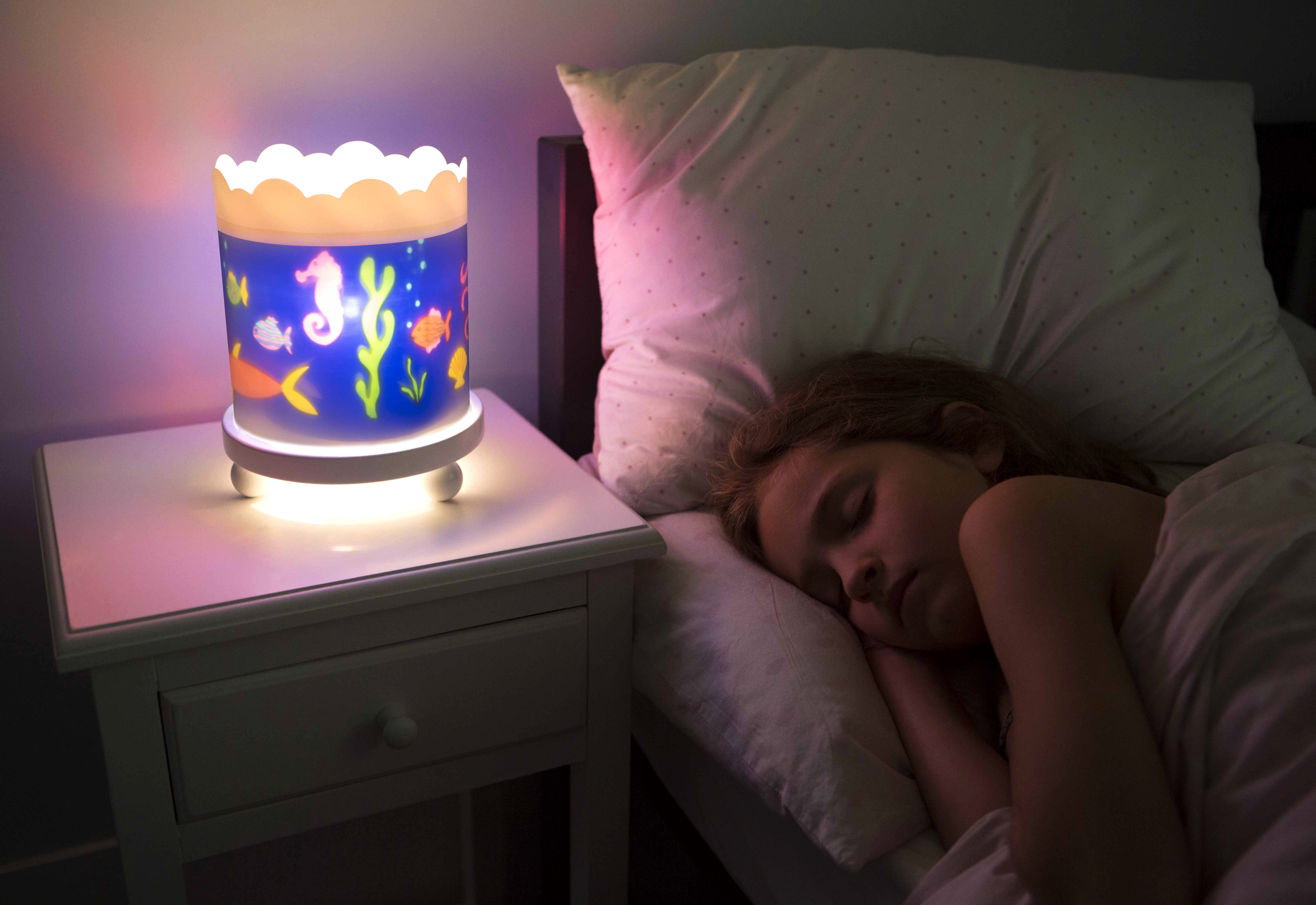 Nacht Licht - Magische Karussel Meer - Weiss 12V