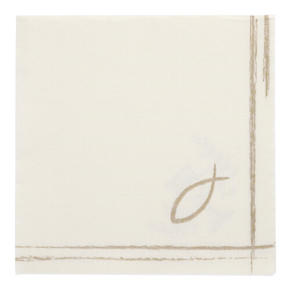 50 Servietten "ROYAL Collection" 1/4-Falz 40 cm x 40 cm "Communion / Confirmation"