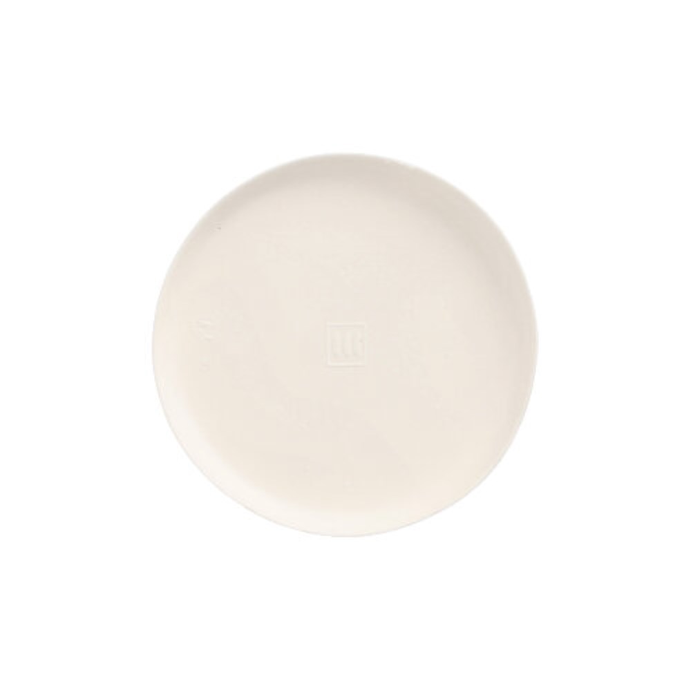 100 Teller Zuckerrohr "pure" rund Ø 9 cm · 1 cm weiss "Cella"