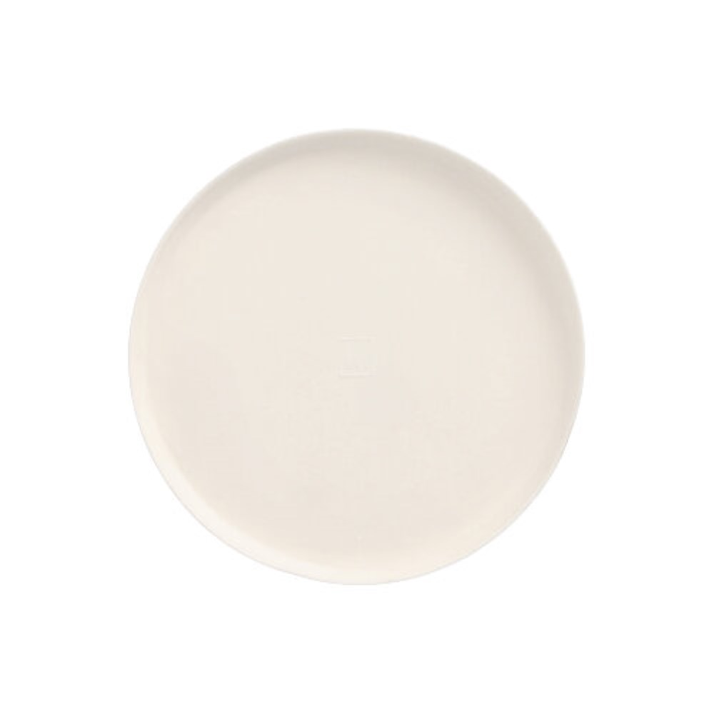 100 Teller Zuckerrohr "pure" rund Ø 12 cm · 1 cm weiss "Cella"