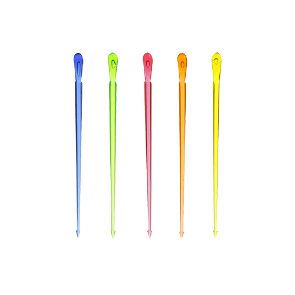 500 Deko-Picker, PS 8 cm farbig sortiert "Drop"