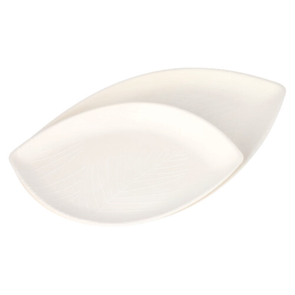 50 Teller "Folia" Zuckerrohr oval 23,6 cm x 35,6 cm