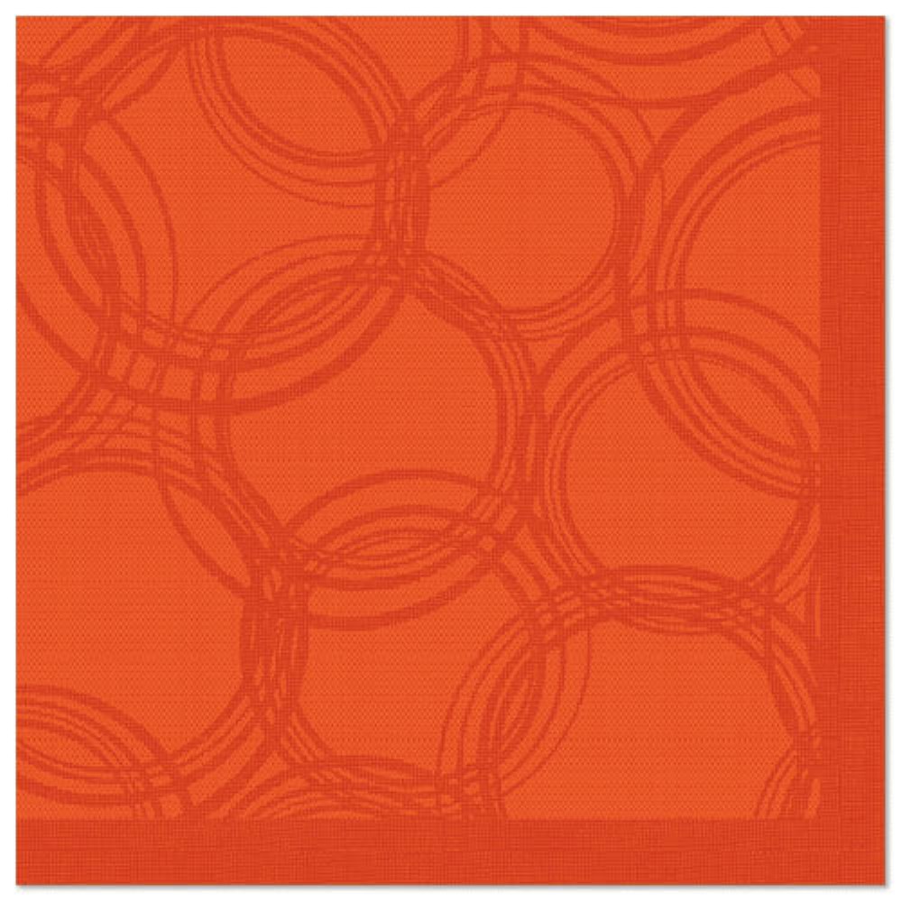 50 Servietten "ROYAL Collection" 1/4-Falz 40 cm x 40 cm nektarine "Bubbles"