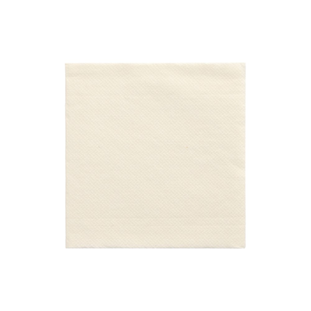 20 Servietten "DAILY Collection" 1/4-Falz 24 cm x 24 cm champagner