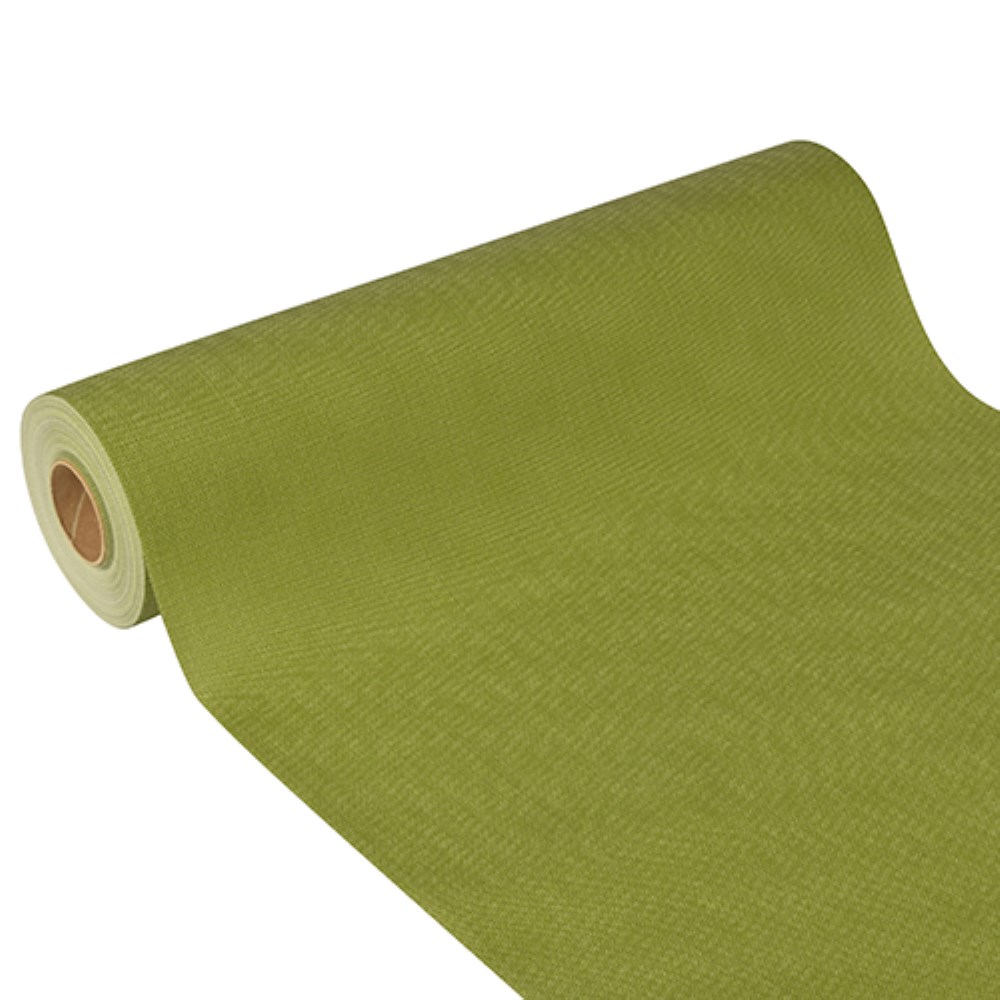 Tischläufer, stoffähnlich, Vlies "soft selection plus" 24 m x 40 cm olivgrün Tischläufer, stoffähnlich, Vlies "soft selection plus" 24 m x 40 cm olivgrün