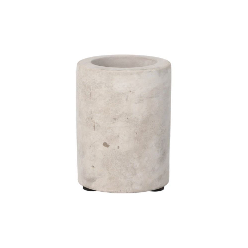 Kerzenhalter Beton Ø 6 cm · 8 cm grau für Teelichte und Stabkerzen