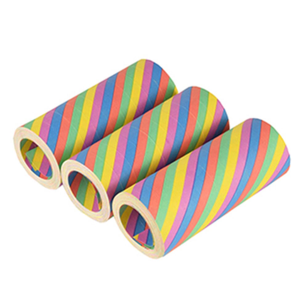 3 Riesenluftschlangen 15 m "Rainbow" flammhemmend
