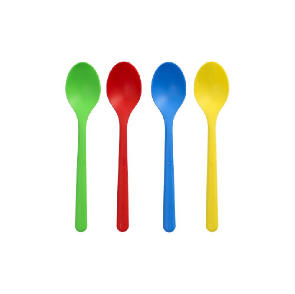 50 "Circulware" Mehrweg-Eislöffel PP-MF 13 cm farbig sortiert extra stabil