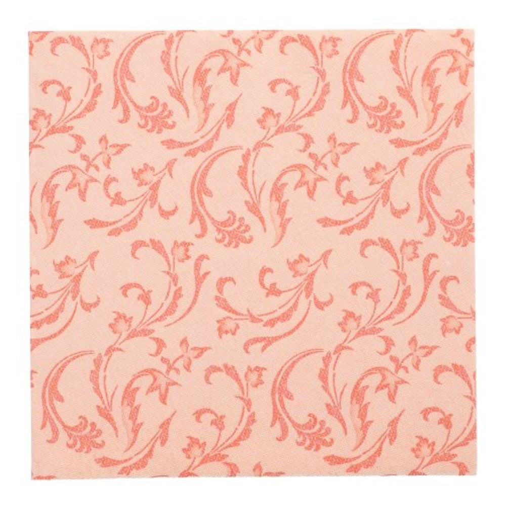20 Servietten "ROYAL Collection" 1/4-Falz 40 cm x 40 cm nektarine "Damascato"