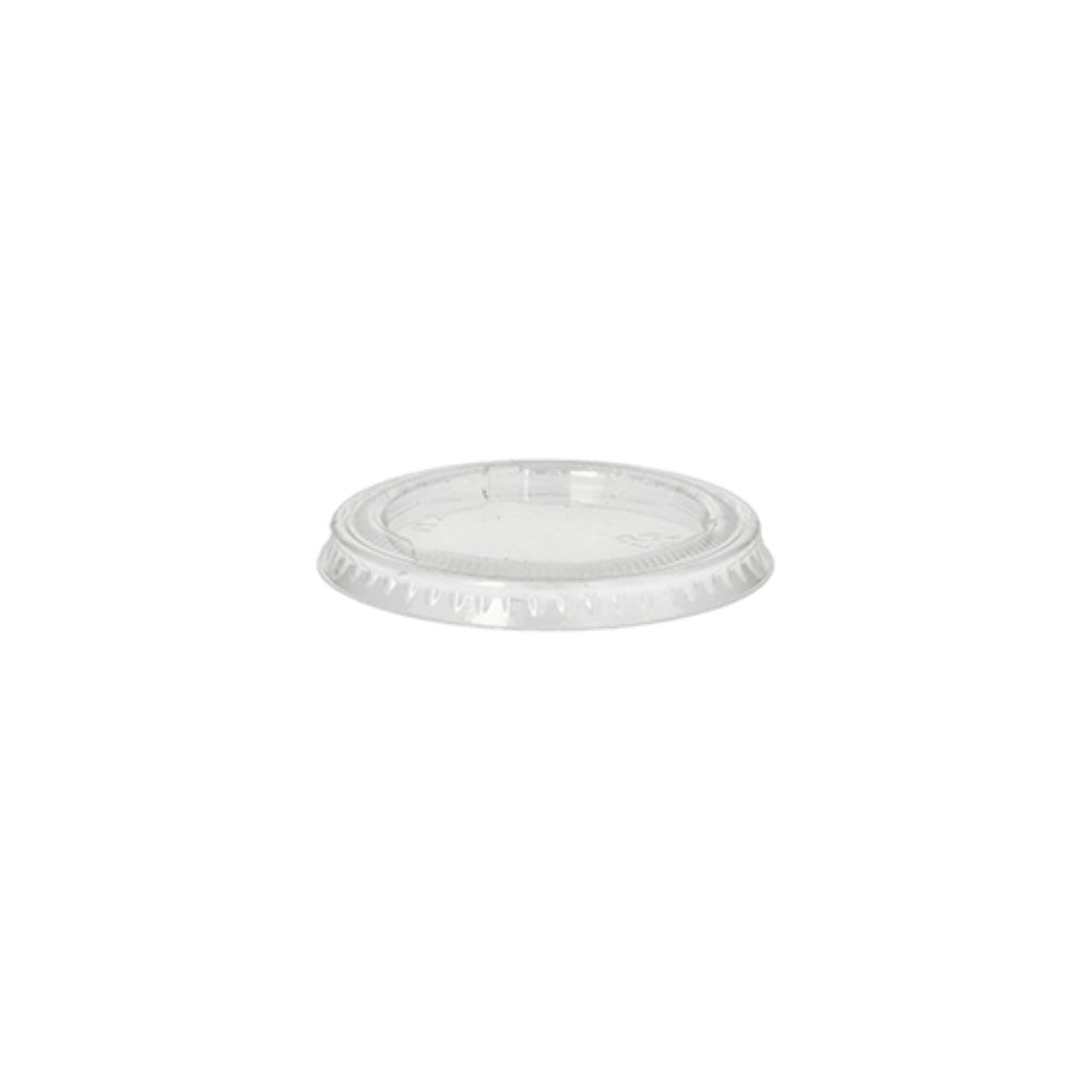 50 Deckel für Portionsbecher, PLA "pure" Ø 6 cm transparent