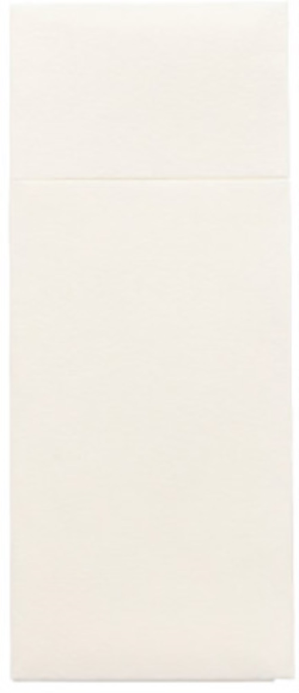 100 Bestecktaschen, Airlaid 40 cm x 33 cm weiss mit Besteckfalz