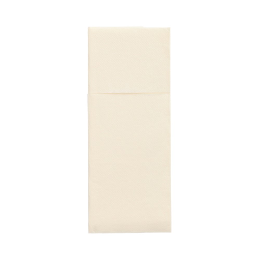 50 Servietten "ROYAL Collection" 40 cm x 30 cm champagner mit Besteckfalz