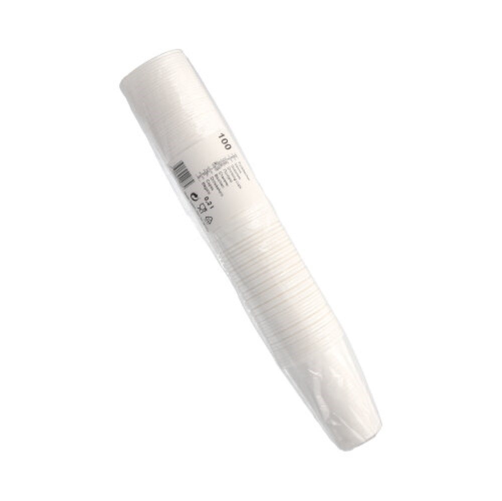 100 Trinkbecher, PP 0,2 l Ø 7,03 cm · 9,9 cm weiss