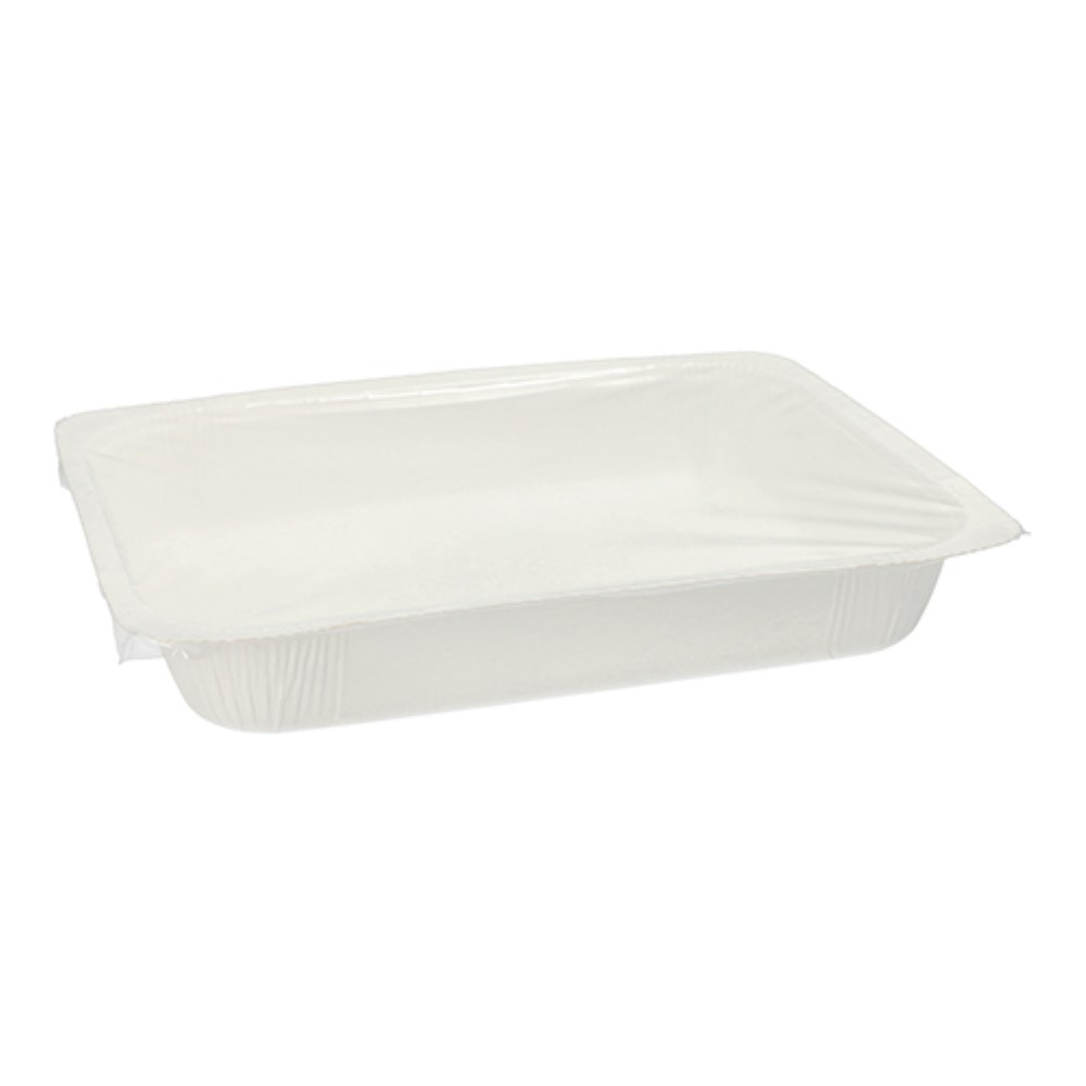 180 Siegelschalen, Pappe eckig 1200 ml 4,2 cm x 18,9 cm x 24,8 cm weiss