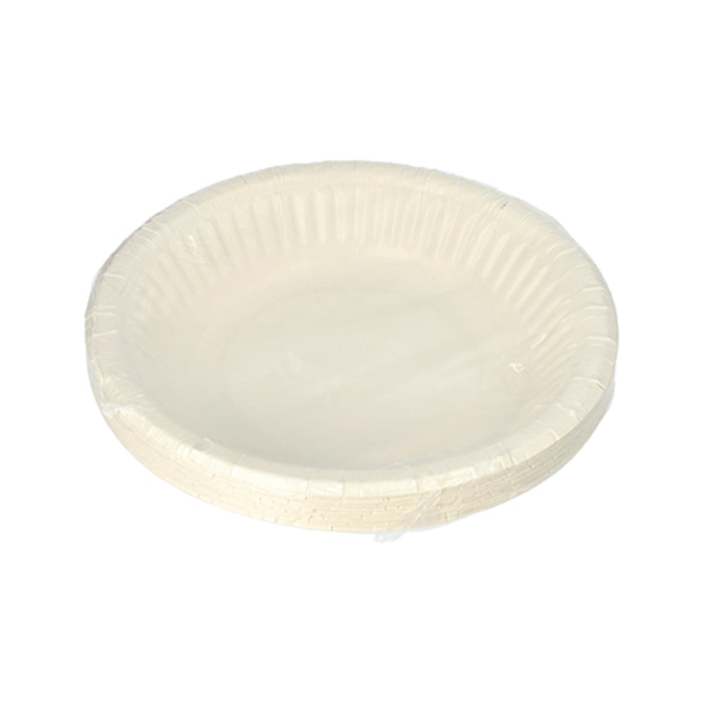 12 Schalen, Pappe rund Ø 19 cm · 3 cm weiss