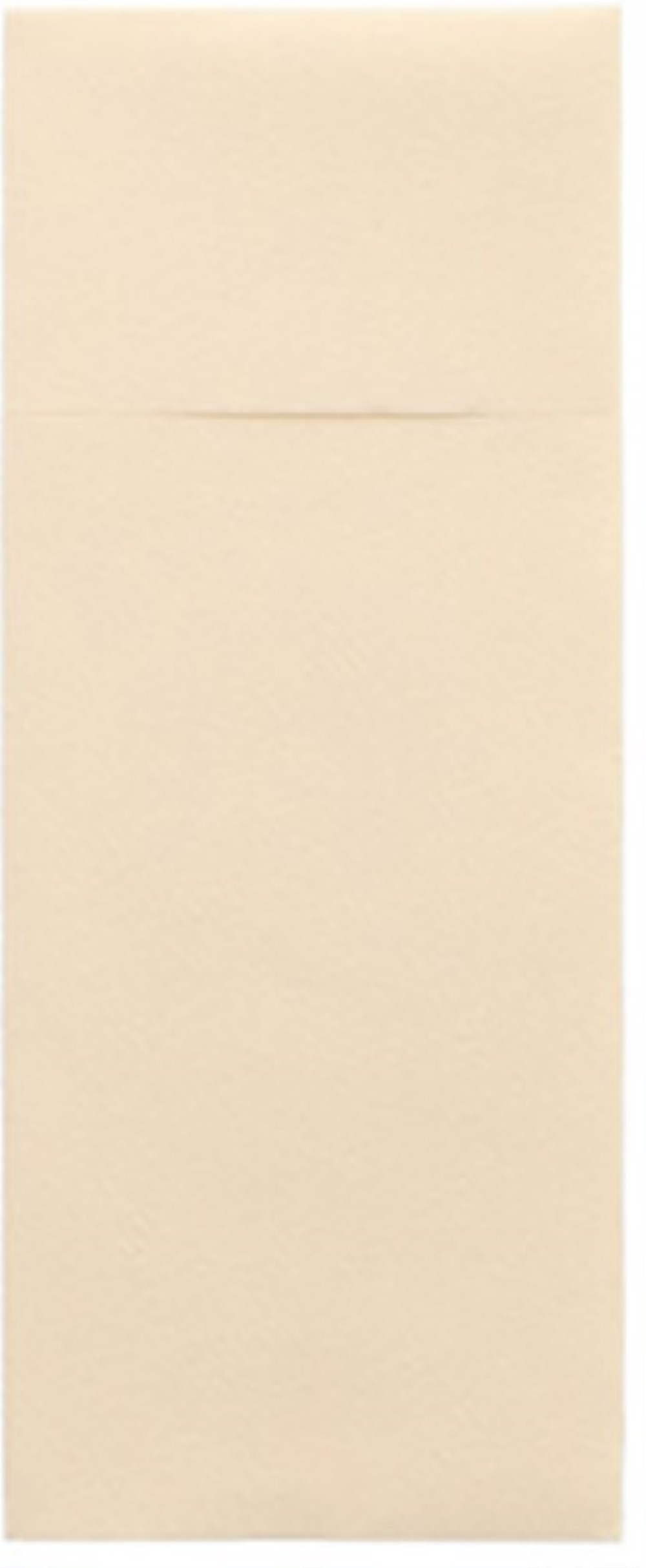 100 Bestecktaschen, Airlaid 40 cm x 33 cm creme mit Besteckfalz