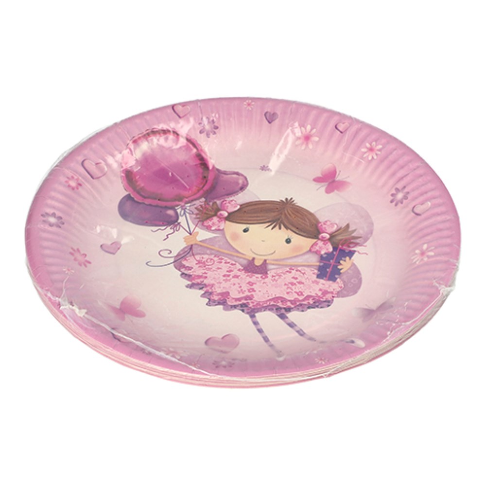 10 Teller, Pappe rund Ø 23 cm "Little Dancer"