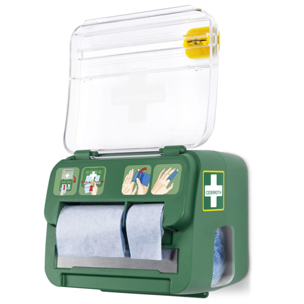 "Cederroth" Soft Foam Bandage Spender 2-in-1 12,3 cm x 13,8 cm x 14,2 cm grün