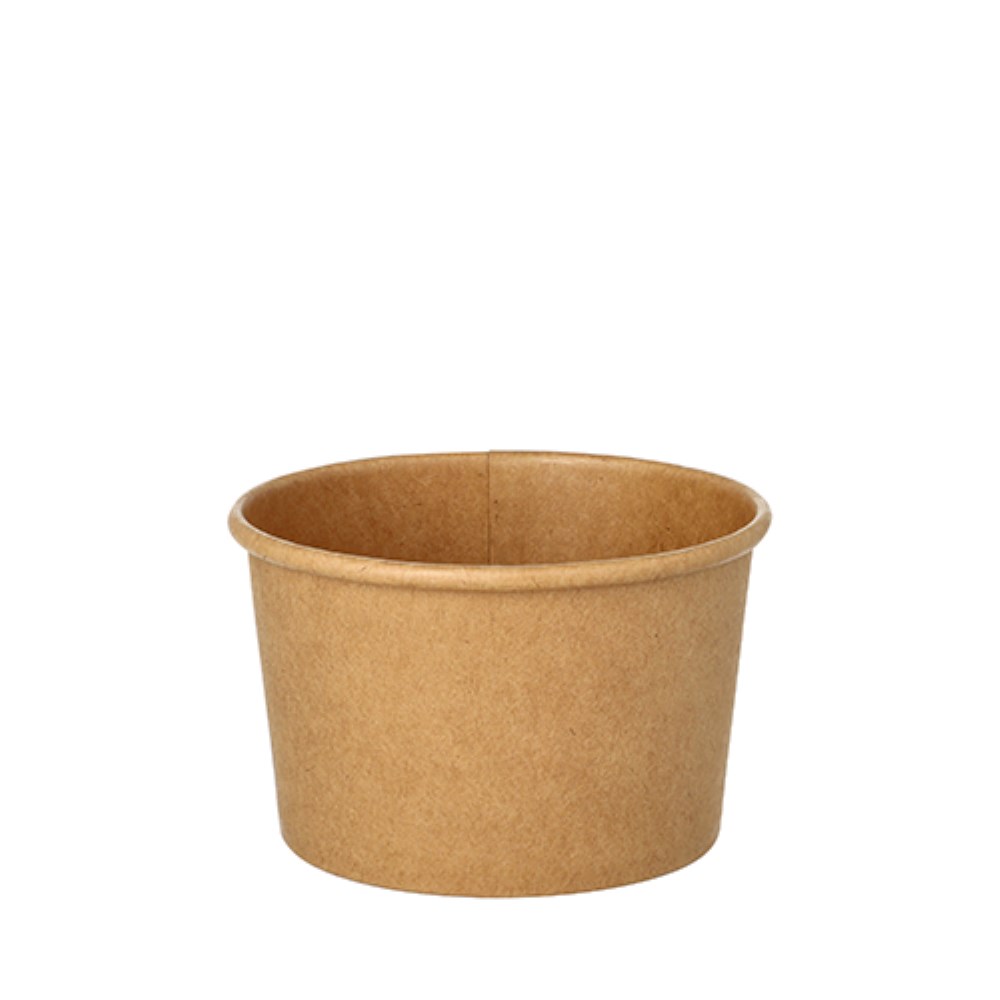 25 Suppenbecher, Pappe 230 ml Ø 9,8 cm · 6 cm braun