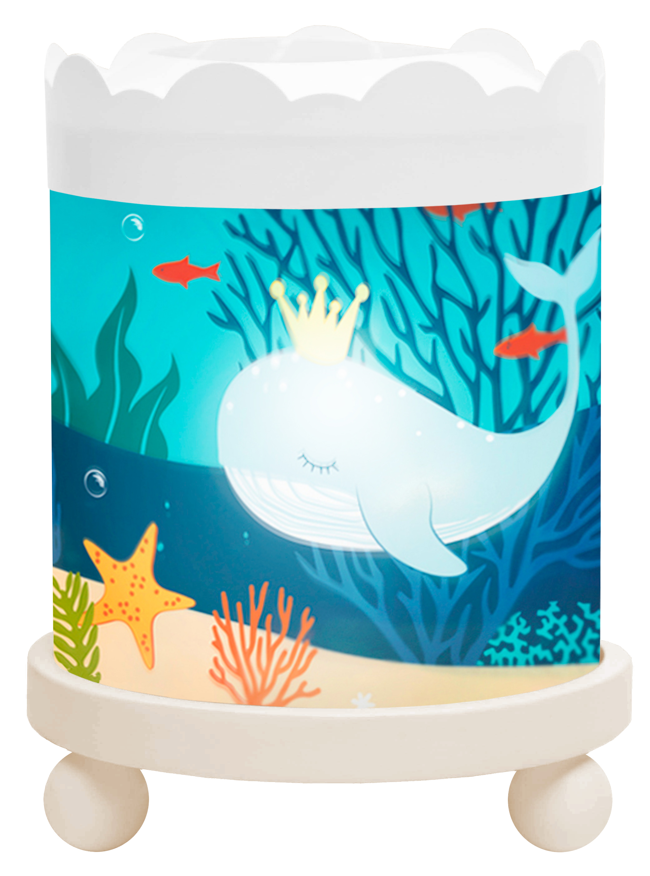 Nacht Licht - Magische Karussel Ozean - Weiss 12V