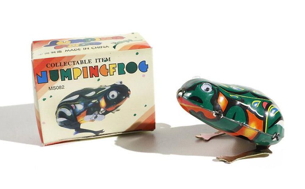 Blech Aufziehspielzeug Frosch zum Aufziehen - Vintage Toy - Sammlerstück