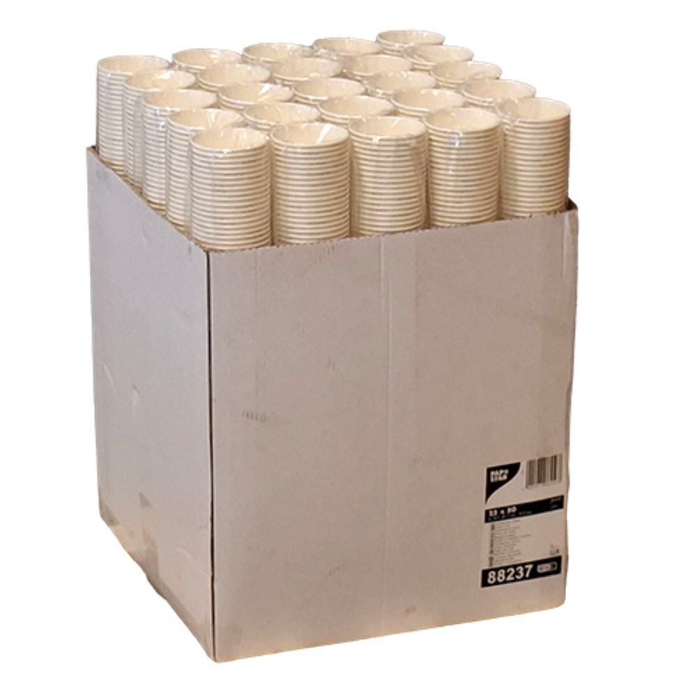 80 Automatenbecher, Pappe "pure" 0,18 l Ø 7 cm · 9,2 cm "ZERO"