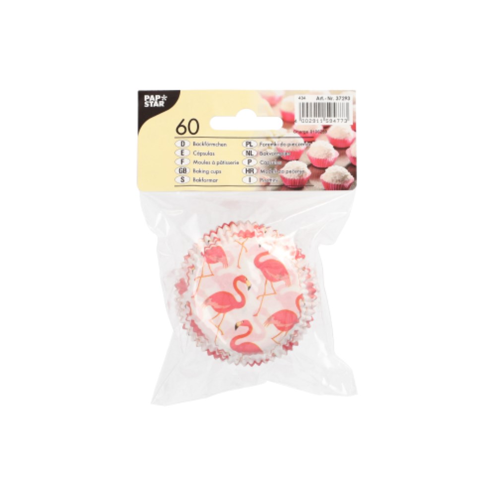 60 Backförmchen Ø 5 cm · 2,5 cm 4 Motive sortiert