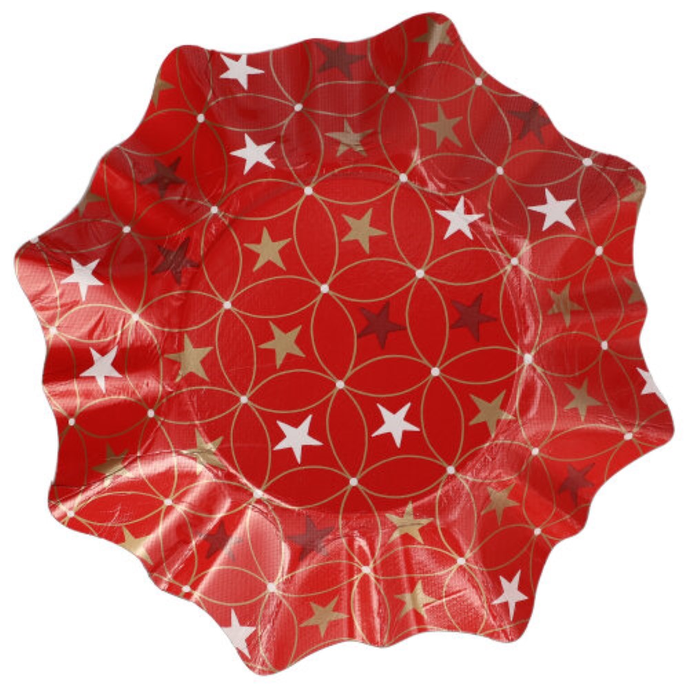 2 Präsentierschalen-Weihnachten Ø 28 cm "verschiedene Weihnachtsdekore" Stern