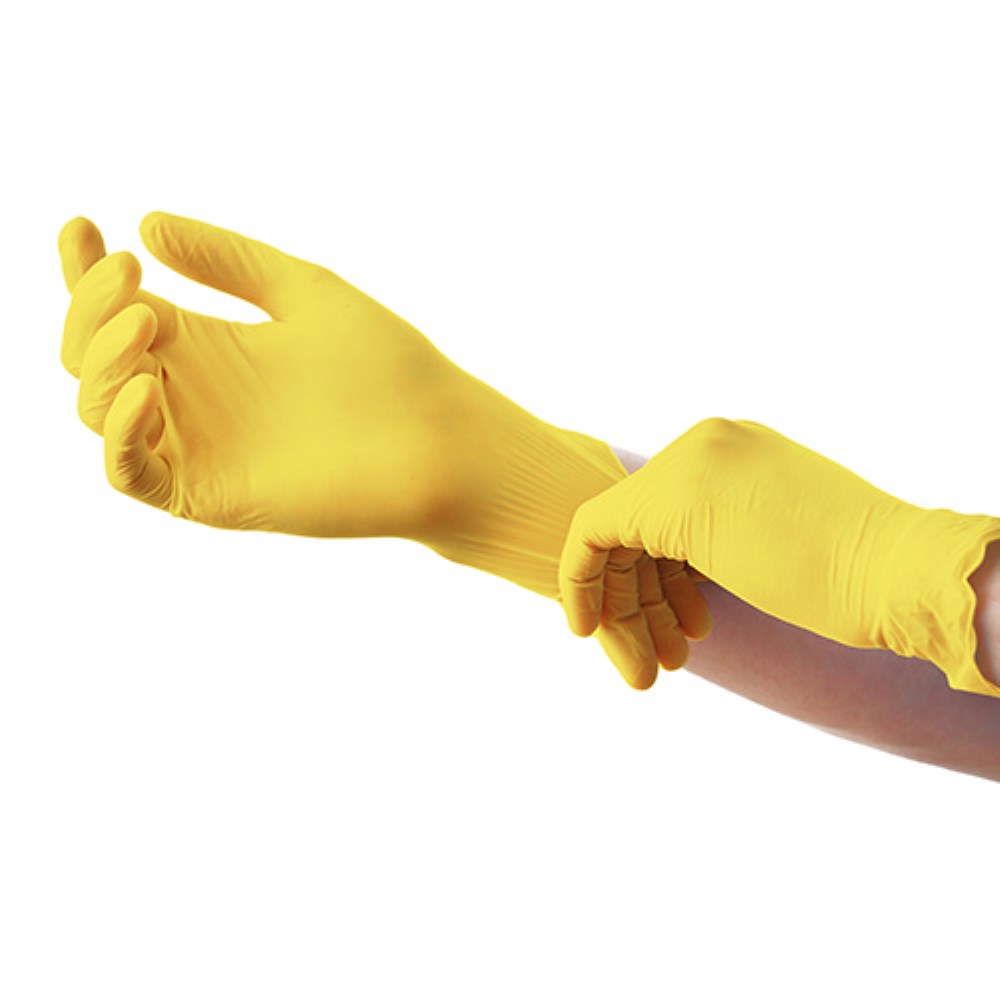 100 "Medi-Inn Classic" Handschuhe, Nitril puderfrei gelb "Nitril Yellow" Größe: XL