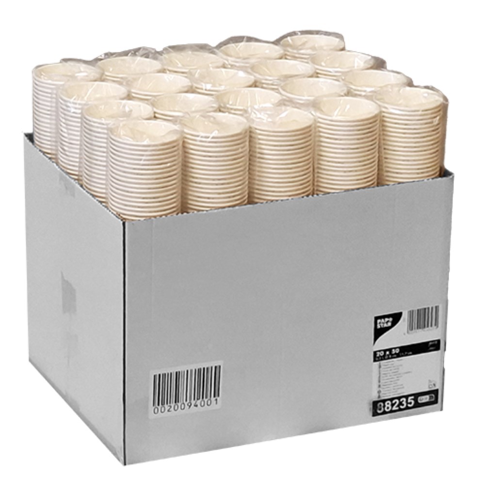 50 Trinkbecher, Pappe "pure" 0,3 l Ø 8 cm · 11,7 cm "ZERO"