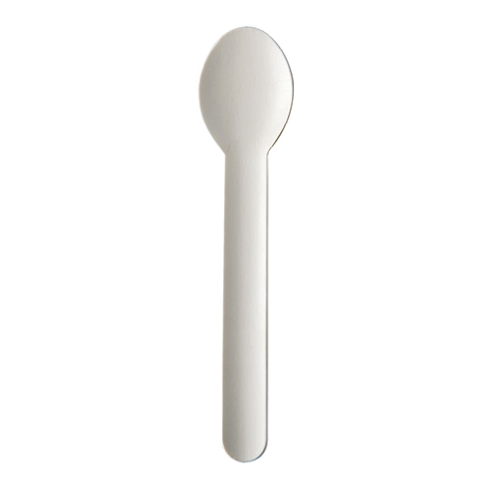 20 Löffel, Papier "pure" 15,8 cm weiss