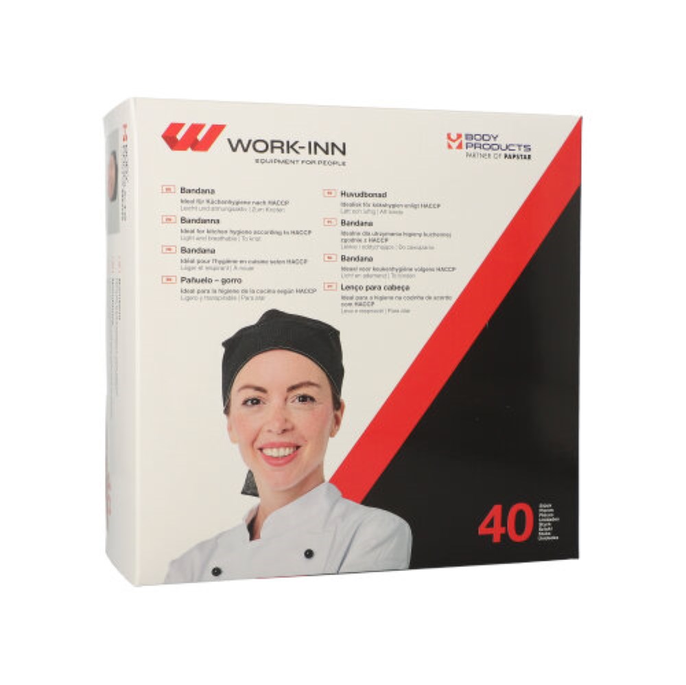 40 "WORK-INN/PS" Bandana schwarz