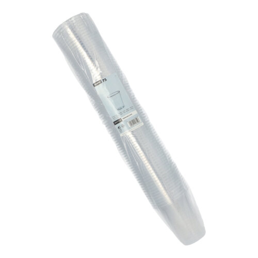 75 Trinkbecher, PS 0,3 l Ø 9,5 cm · 11 cm klar mit Schaumrand