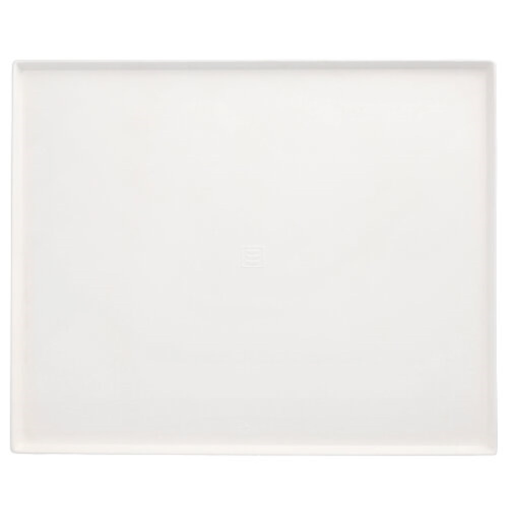 10 Servierplatten, Zuckerrohr "pure" eckig 32,5 cm x 26,5 cm x 1 cm weiss "Cella"