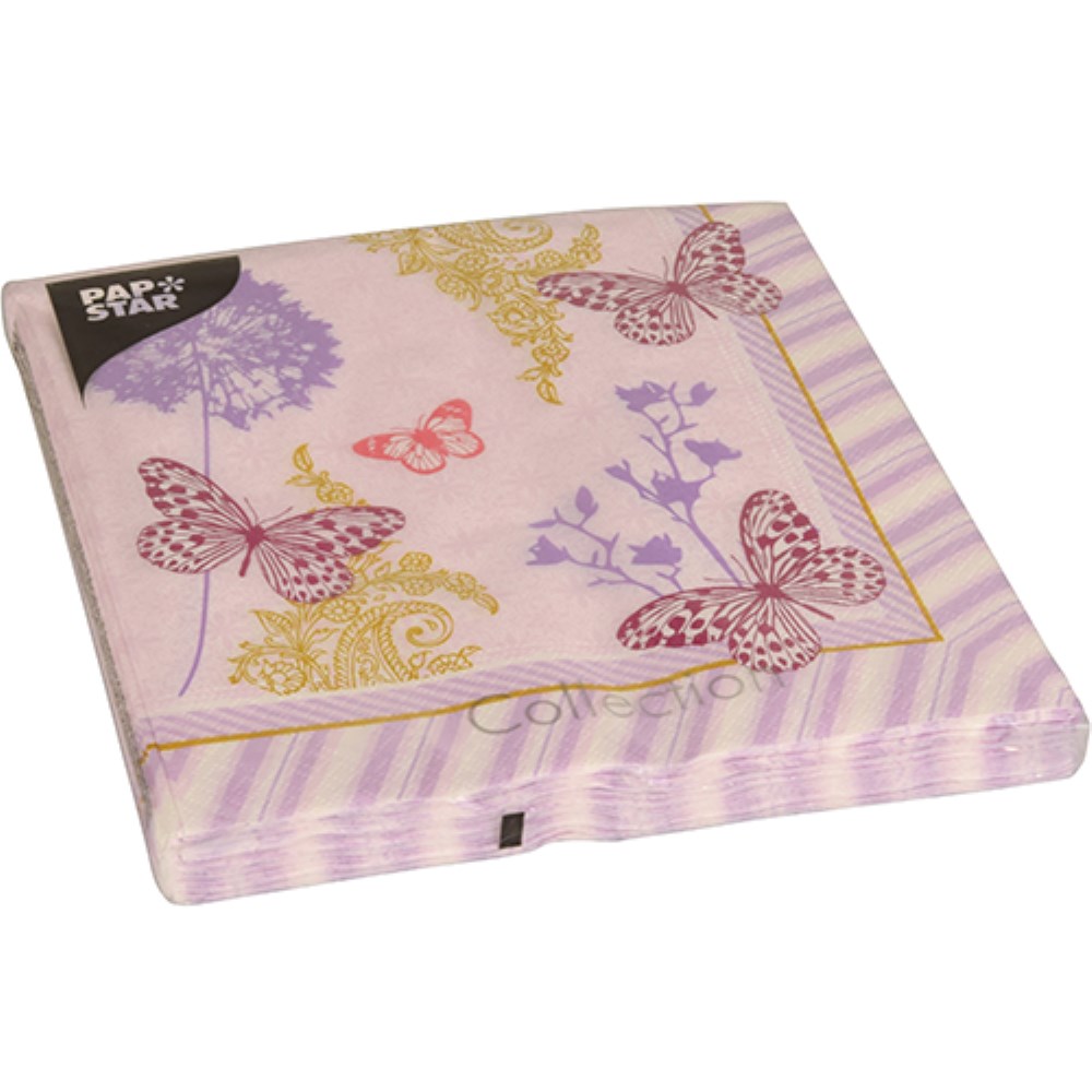 20 Servietten, 3-lagig 1/4-Falz 40 cm x 40 cm "Charlene"
