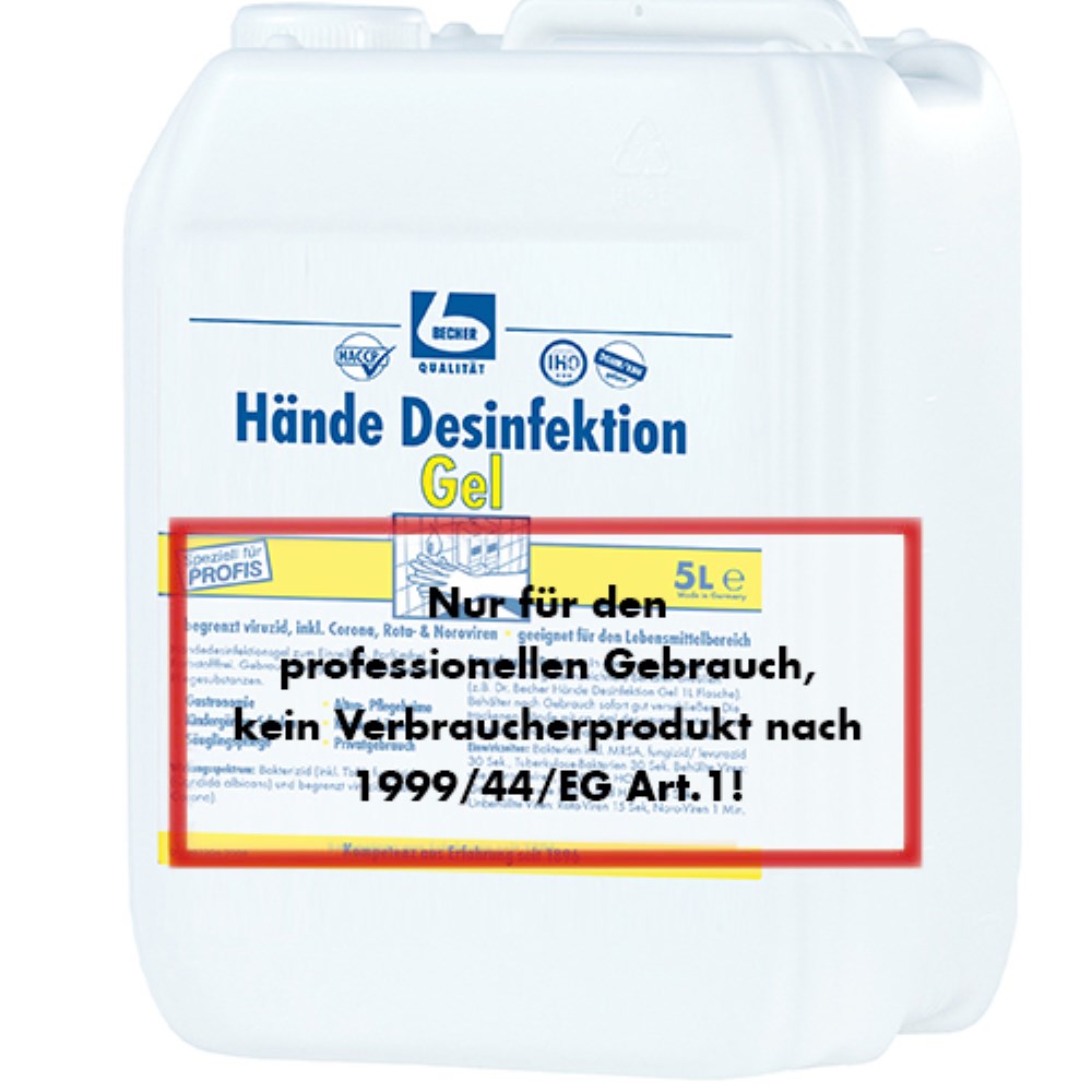 "Dr. Becher" Hände Desinfektion 5 l Gel