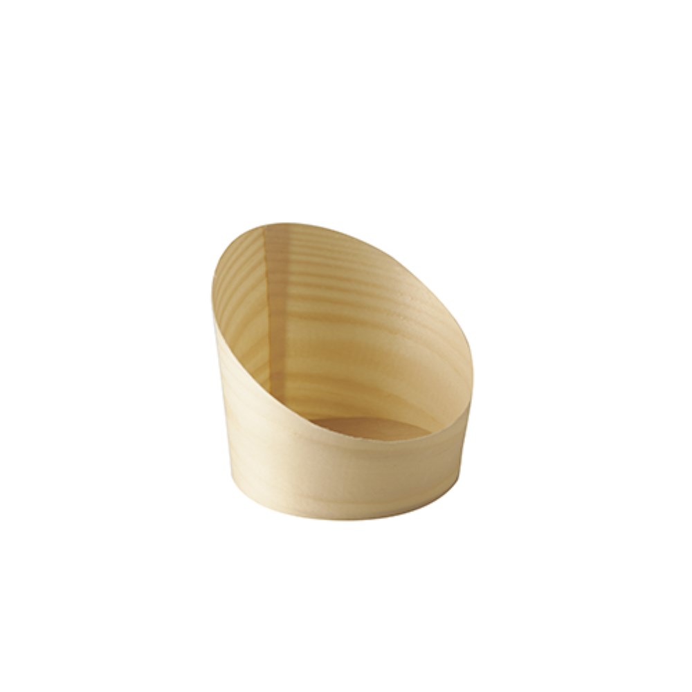 25 Snackbecher, Holz "pure" Ø 8,2 cm · 8,5 cm