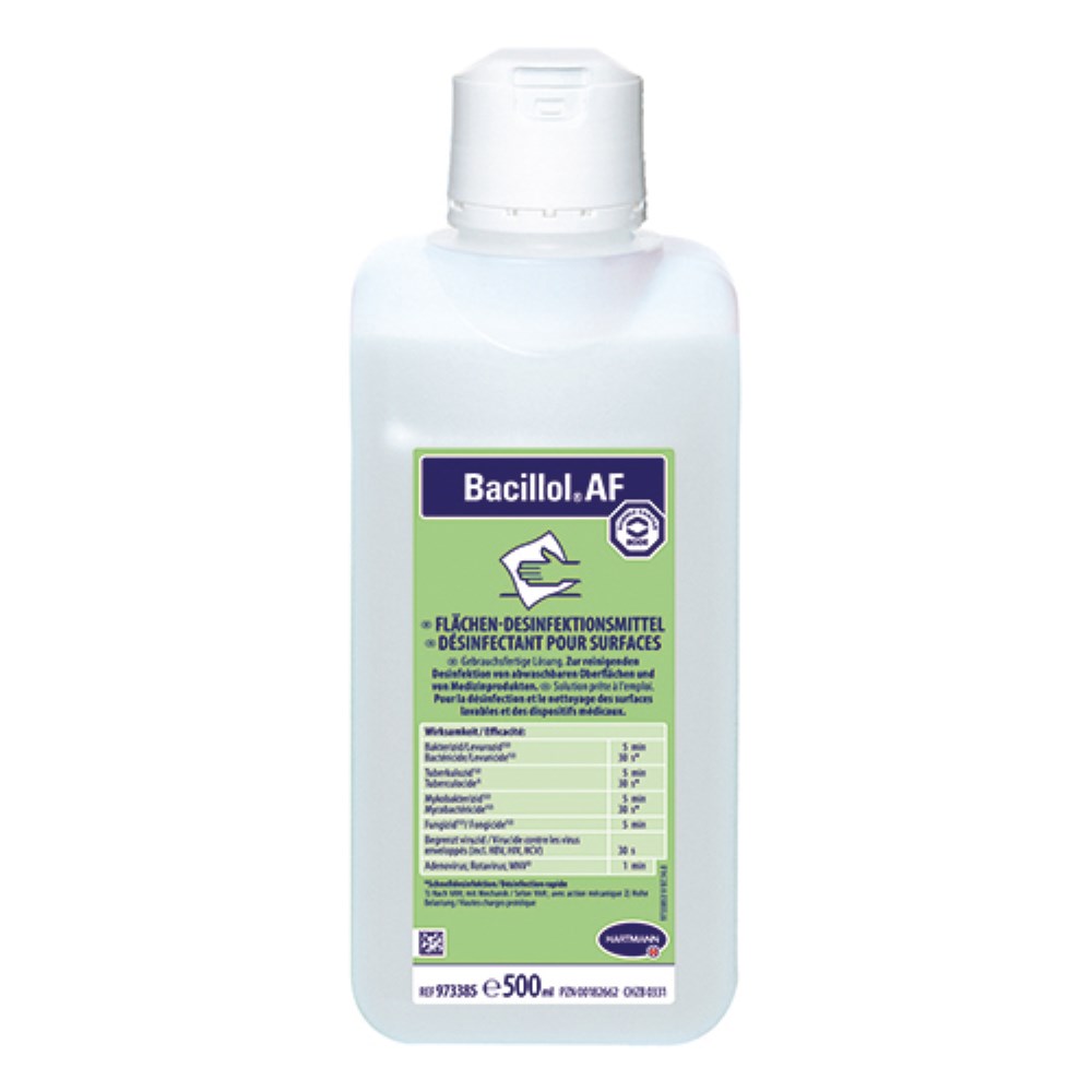 "Paul Hartmann" Flächen Desinfektion 500 ml "Bacillol AF" Flasche