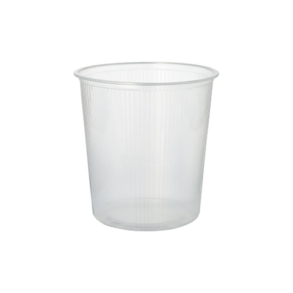 100 Verpackungsbecher, PP rund 500 ml Ø 10,1 cm · 10,3 cm transparent
