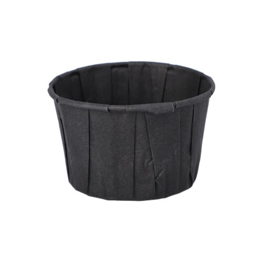 100 Dressingbecher, Papier 110 ml Ø 7 cm · 4,2 cm schwarz