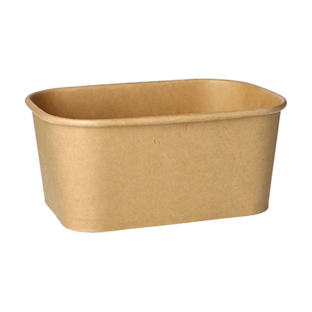 25 Verpackungsbecher, Pappe rechteckig 1000 ml 7,5 cm x 17,3 cm x 12,3 cm braun 25 Verpackungsbecher, Pappe rechteckig 1000 ml 7,5 cm x 17,3 cm x 12,3 cm braun