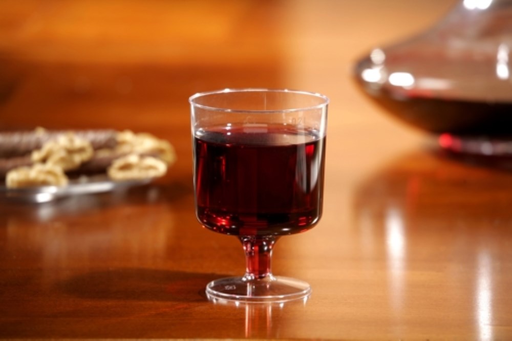 10 Stiel-Gläser für Rotwein, PS 0,2 l Ø 7,2 cm · 10 cm glasklar einteilig