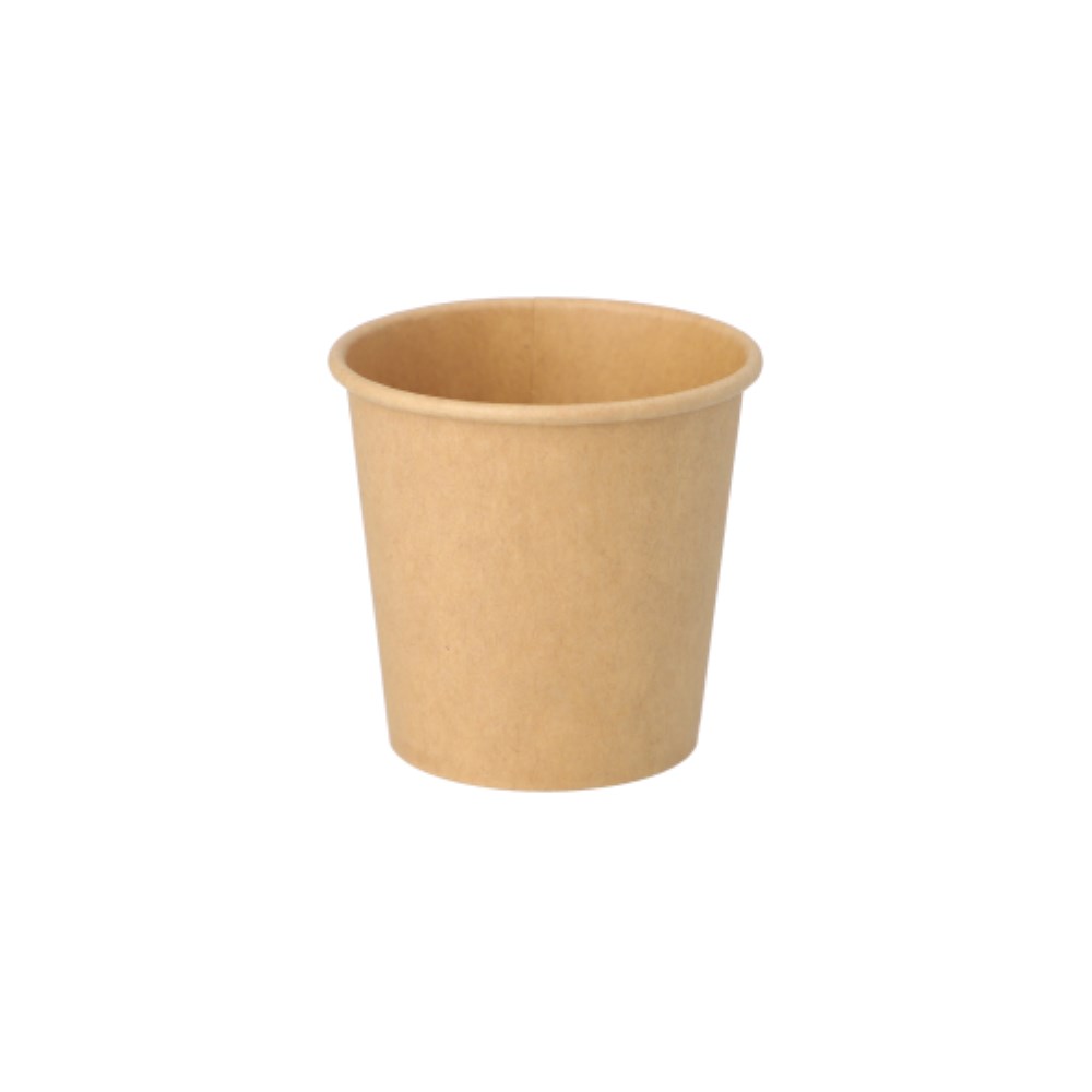 50 Portionsbecher, Pappe 90 ml Ø 6 cm · 5,8 cm braun