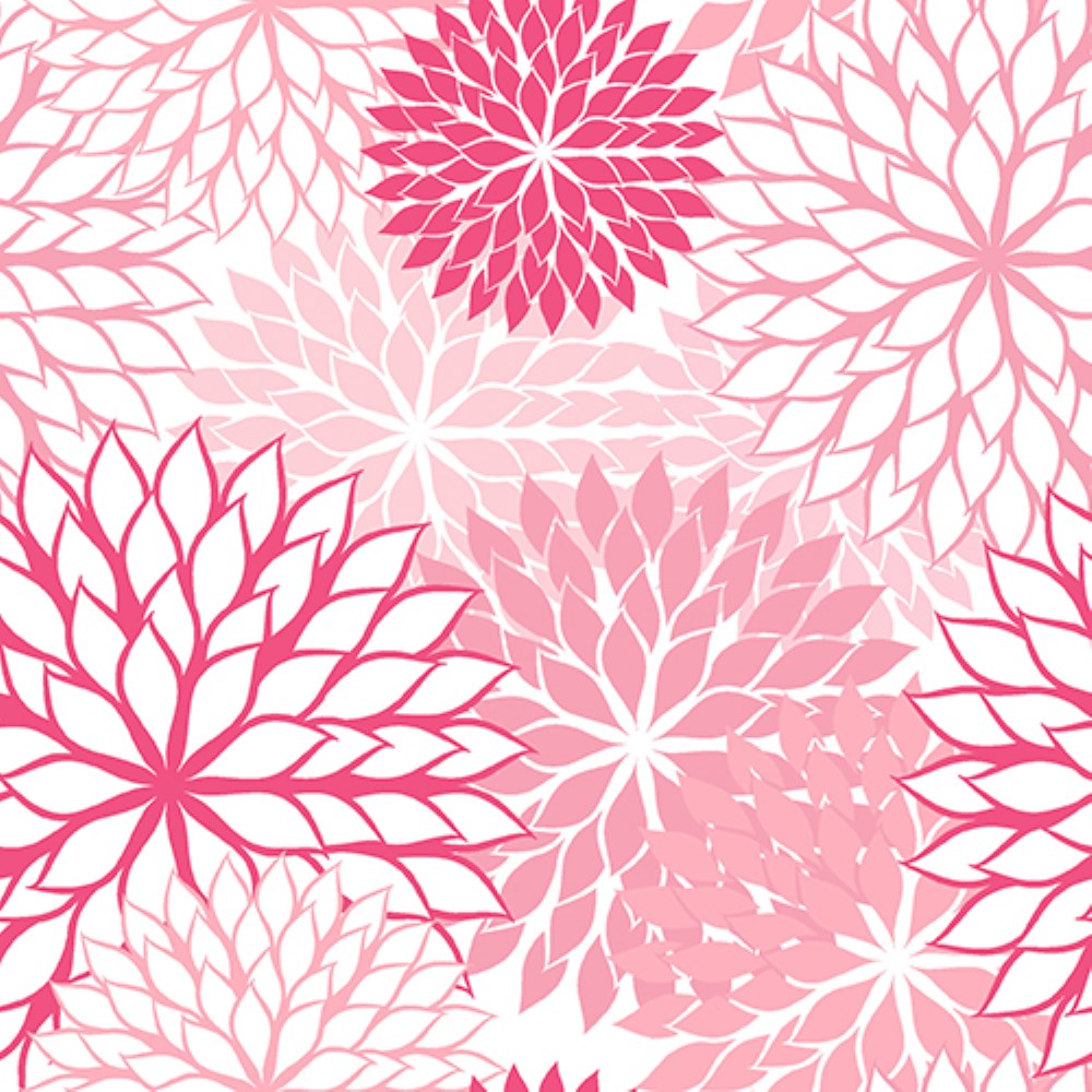 20 Servietten, 3-lagig 1/4-Falz 40 cm x 40 cm rose "Floralies"