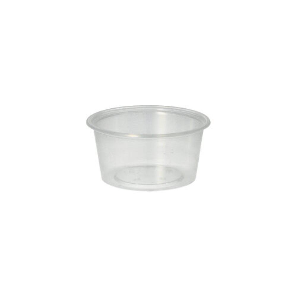 50 Dressingbecher, PP rund 80 ml Ø 7,1 cm · 3,5 cm transparent 50 Dressingbecher, PP rund 80 ml Ø 7,1 cm · 3,5 cm transparent